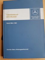 Mercedes-Benz Tabellenbuch Omnibusse, Ausgabe  März 1983 Stuttgart - Weilimdorf Vorschau