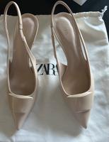 Zara Slingpumps Gr.40 beige Lack ungetragen Düsseldorf - Pempelfort Vorschau