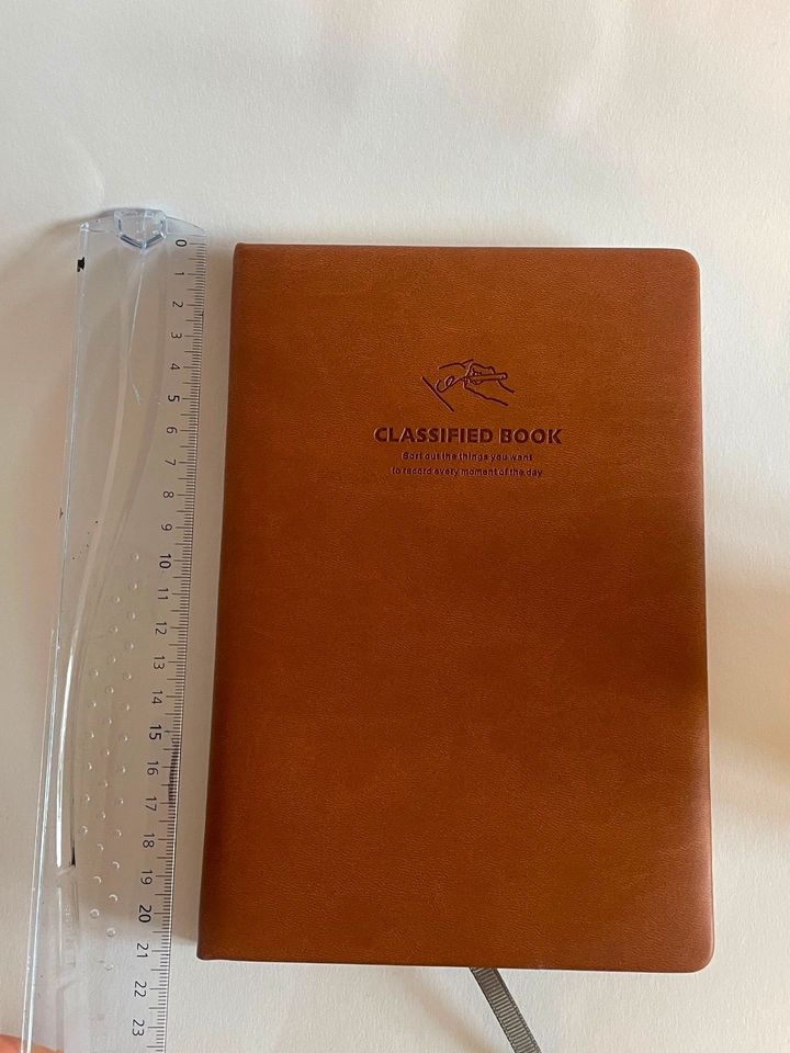 Classified Book Notebook Faux Brown Leather in Berlin