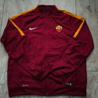 Burgunderrot mit Orange Streifen, Trainingsjacke von AS Roma Hessen - Rüsselsheim Vorschau