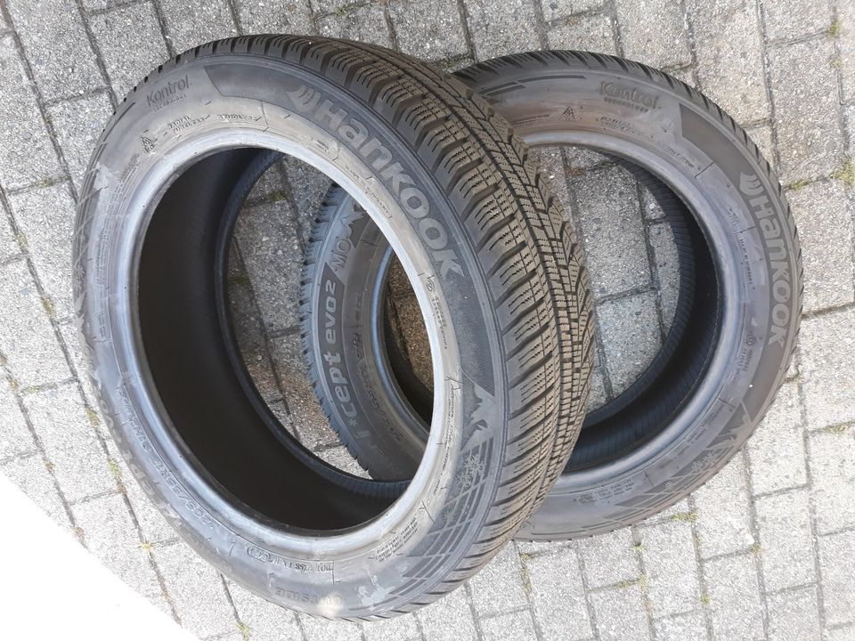 aus 2021! 2x 205/55R17 91H M+S MO Hankook Winterreifen in Wolfsburg