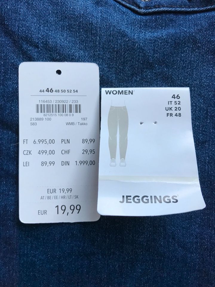 Jeans, Jeggins, Gr. 46, Damen, Takko, 1x getragen!! in Rhede