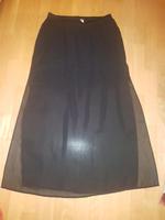 H&M Divided langer schwarzer Rock Chiffon 42 Hessen - Schauenburg Vorschau