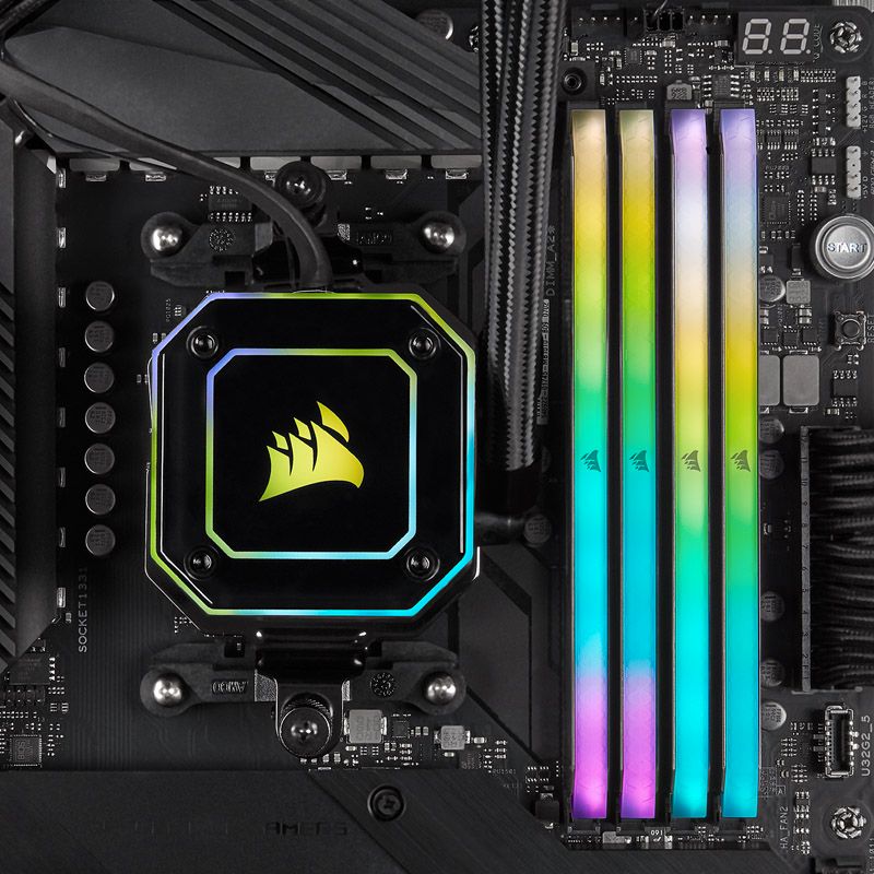 Corsair Vengeance RGB RT, DDR4-3200, CL16 - 64 GB Quad-Kit in Berlin