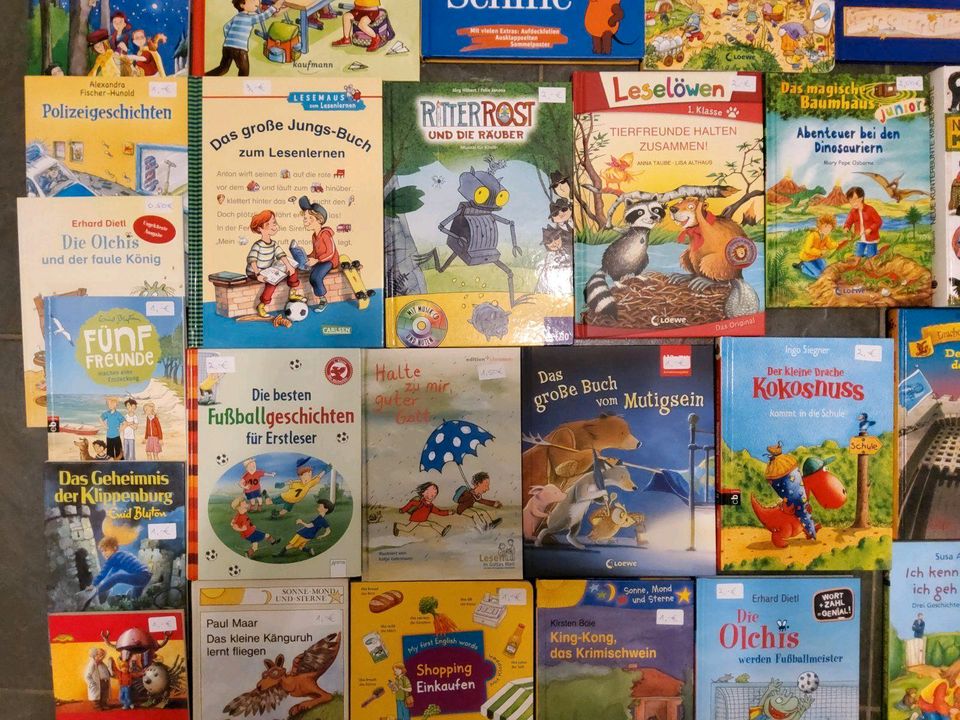 Kinderbücher, CDś zu verkaufen -Olchis, Drache Kokosnuss, Fußball in Üchtelhausen