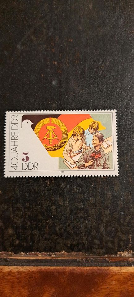 Briefmarke - 40 Jahre DDR in Hermsdorf