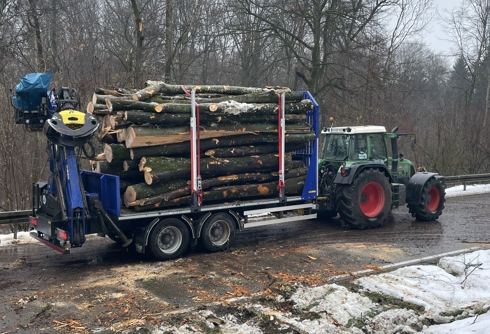 Holztransporte, Holz fahren, Rückewagen, Brennholz in Singen