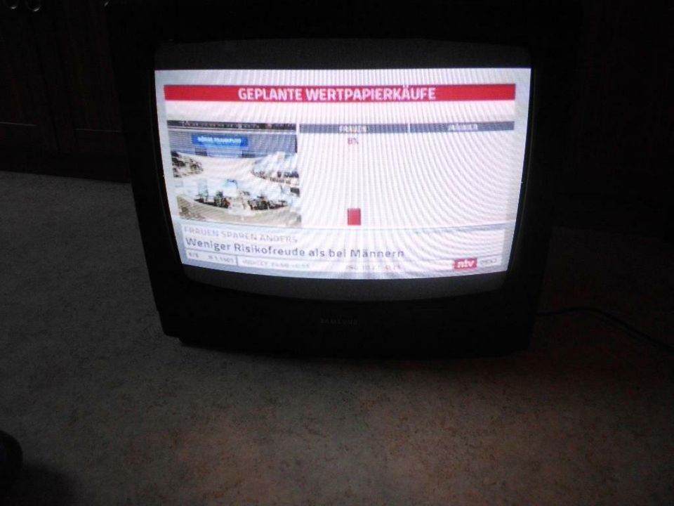 Fernseher TV Samsung m. Fernbedienung ca 50 cm in Zeulenroda
