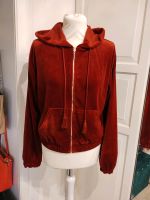 Hunkemöller Samt Velours Jacke Sweater Hoodie rot M 38 Niedersachsen - Bad Iburg Vorschau