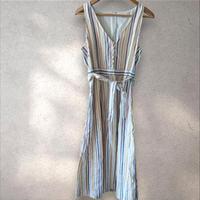 Boden ärmelloses Sommer Leinenkleid Gr.36/S gestreift Bremen - Borgfeld Vorschau