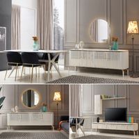 (Bianca Esszimmer Set) ***Einzelpreise Siehe Beschreibung*** Sideboard, TV Sideboard, Esszimmer Tisch, Stühle. QM Lager QMLager Bayern - Ursensollen Vorschau