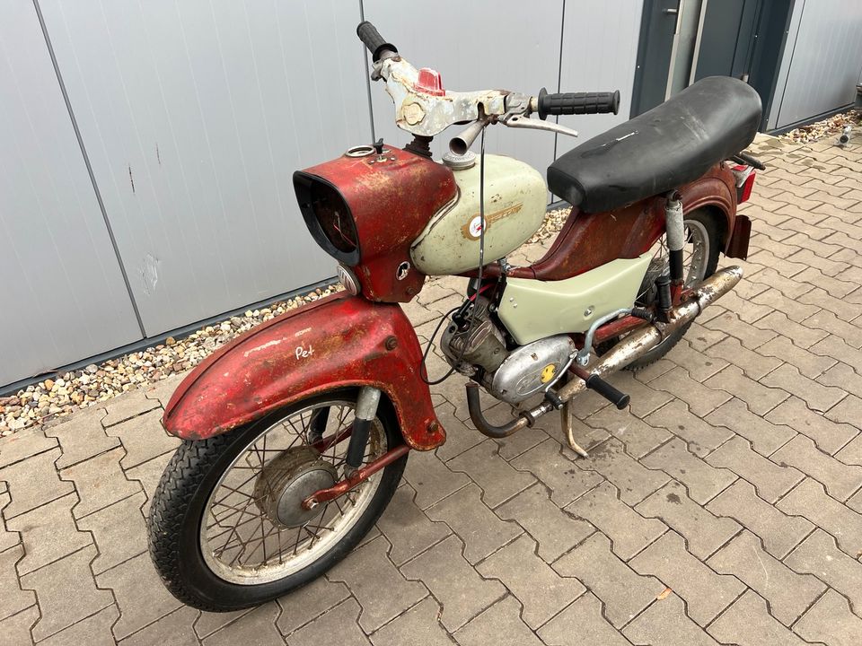 Simson Star SR4-2/1 1974 Moped Mofa Roller IFA Patina E12 in Osterweddingen