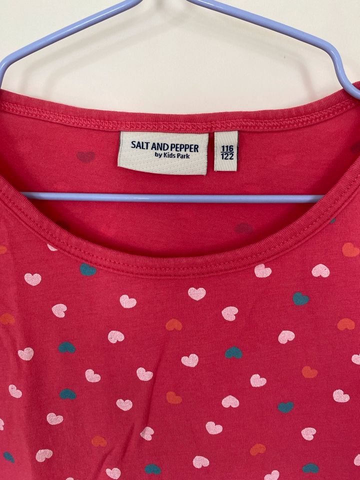 Salt & Pepper Kleid Herzchen pink Sommer KA 116/122 in Dortmund