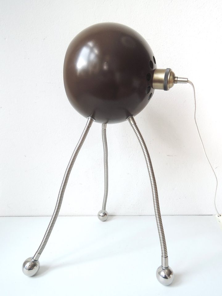 Stehlampe Leuchte Kugel Tripod Braun Midcentury Vintage 70er in Berlin