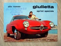 Alfa Romeo Giulietta Sprint Speciale 1959 Prospekt Bertone Giulia Baden-Württemberg - Isny im Allgäu Vorschau