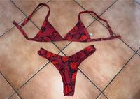 Neuwertiges Shein Triangel Bikini Set Größe M rot Saarland - Bexbach Vorschau
