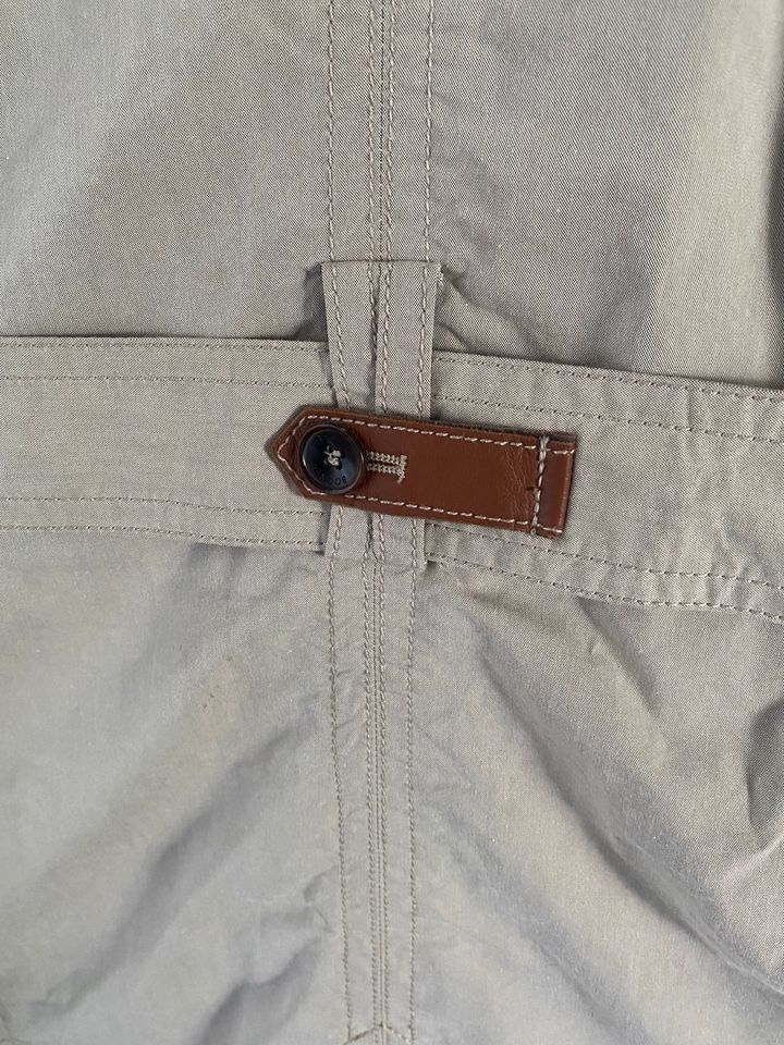 Original Bogner Trenchcoat Lederdetails Jacke Sommer Creme 42 in Köln