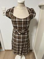 Hallhuber Kleid beige kariert 36 S schick Wolle Bayern - Kaufbeuren Vorschau