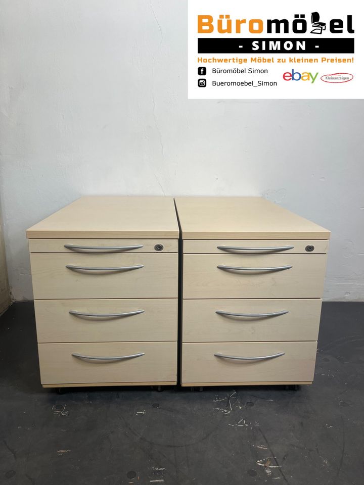 ❗️50x König Neurath Komplettset Ahorn/ Variationen/ Büroeinrichtung/ Sideboards/ elektrisch Höhenverstellbare Schreibtische/ Aktenschrank/ Rollcontainer/ Stehtisch/ Bürocontainer/ Hochwertig in Linden