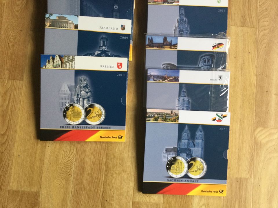 2€ Set Münzen und Briefmarken 16 Bundesländer + 1x Bundesrat in Grevesmuehlen