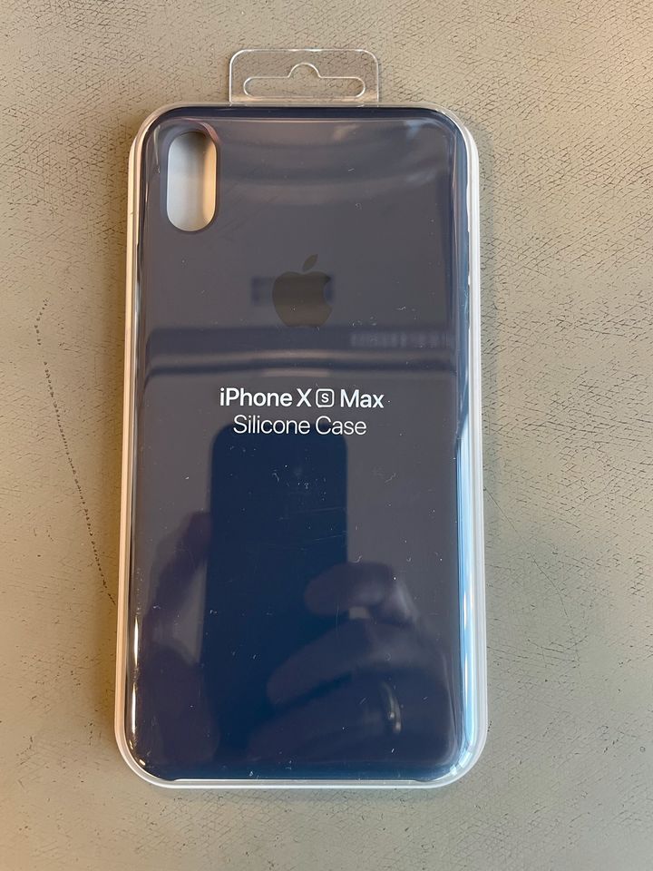 Original Apple IPhone XS MAX Silikonhülle Neu Midnight Blue in Hüllhorst