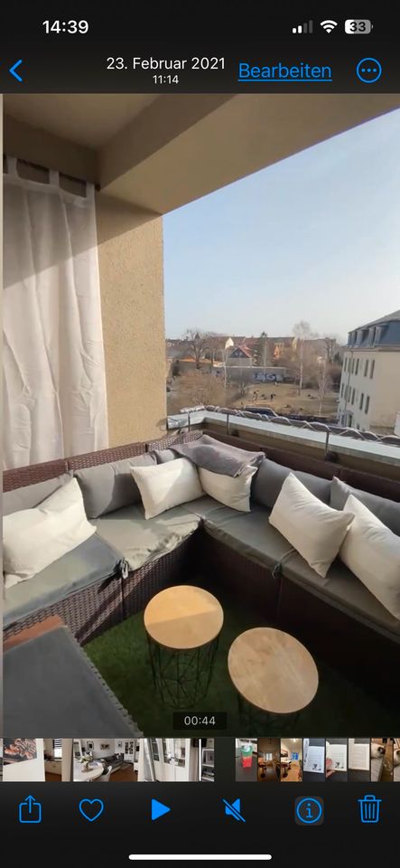 Polyrattan Couch/Loungemöbel Balkon/Garten in Dresden