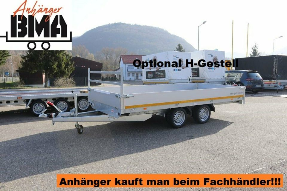 EDUARD Hochlader Anhänger 3500kg 406x200x30 63cm Ladehöhe NEU in Mühlhausen im Täle