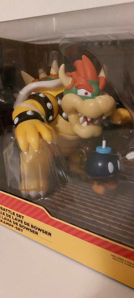 Super Mario Bowser's Lava Battle Set 3 Bewegliche Spielfiguren in Mainaschaff