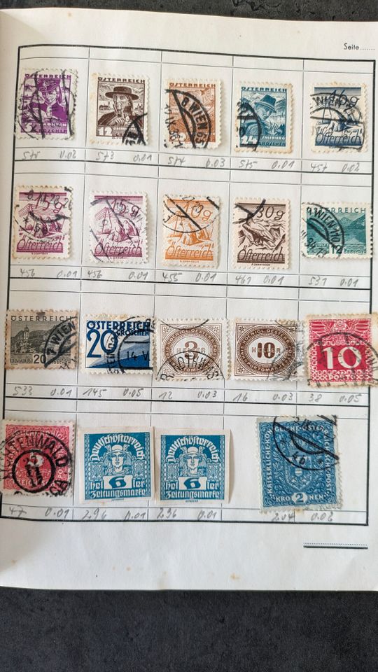 Briefmarken Sammlung aus Nachlass -  Buch 1 in Heinsberg