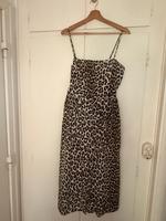 sommerliches leinen Kleid leoprint Hamburg Barmbek - Hamburg Barmbek-Süd  Vorschau