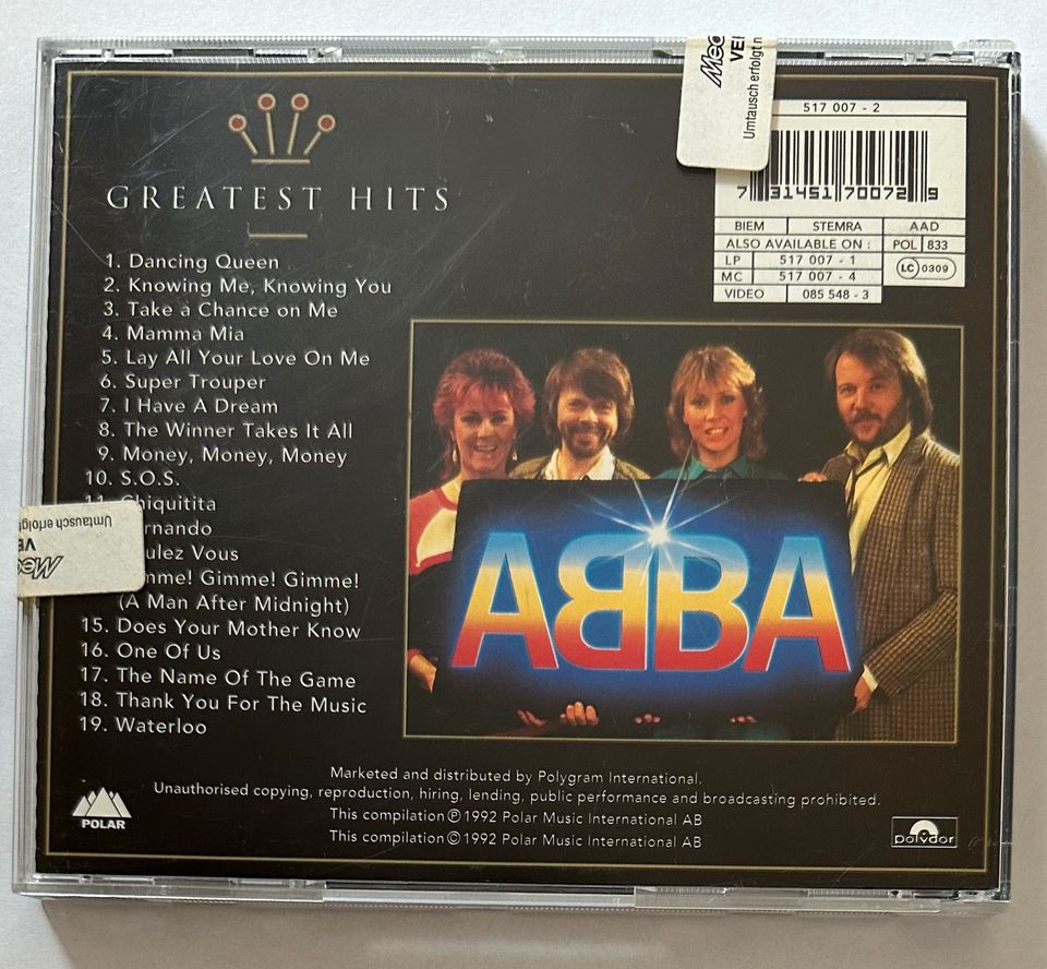 CD ABBA Gold Greatest Hits in Großheubach