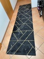 Geschmackvoller Teppich; Läufer schwarz/gold 300 cm x 80 cm Bayern - Bad Aibling Vorschau