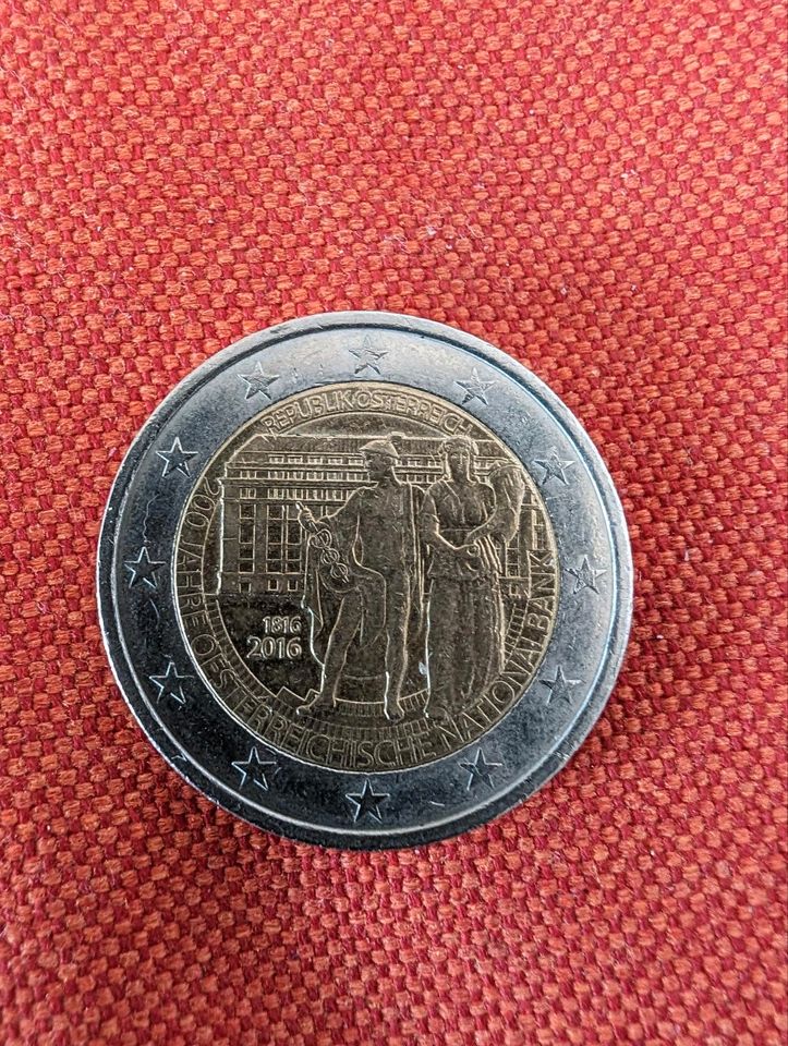 2 Euro Münze aus Österreich in Stuttgart