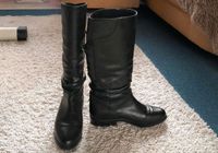 Schwarze Damen-Lederstiefel  / Kein Versand Niedersachsen - Duderstadt Vorschau