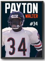 Football Poster WALTER PAYTON Bremen-Mitte - Bremen Altstadt Vorschau