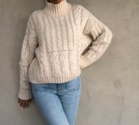 Zara Cosy Strick Pulli Zopfmuster Pullover Gr.34/36,S M Sachsen - Plauen Vorschau