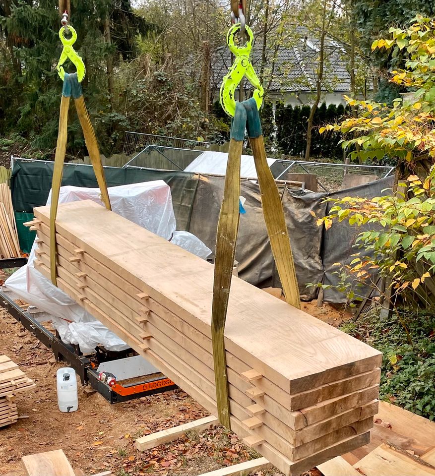 Roteiche amerikanische Eiche Bohlen Massivholz in Glinde