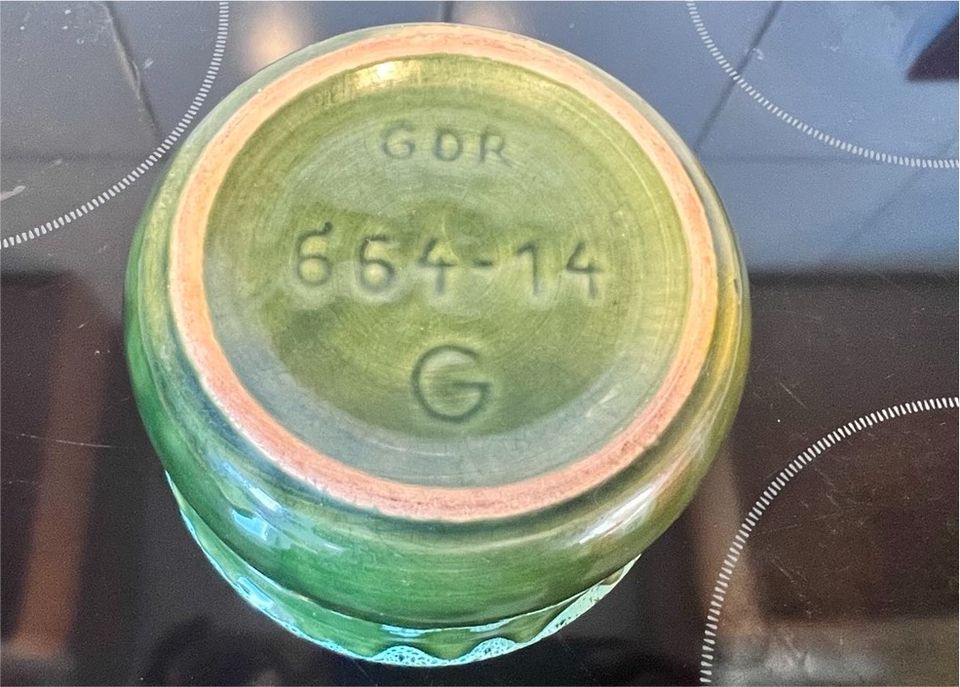 DDR Keramik Gräfenroda Haldensleben Vasen Becher Flasche fat Lava in Treuenbrietzen