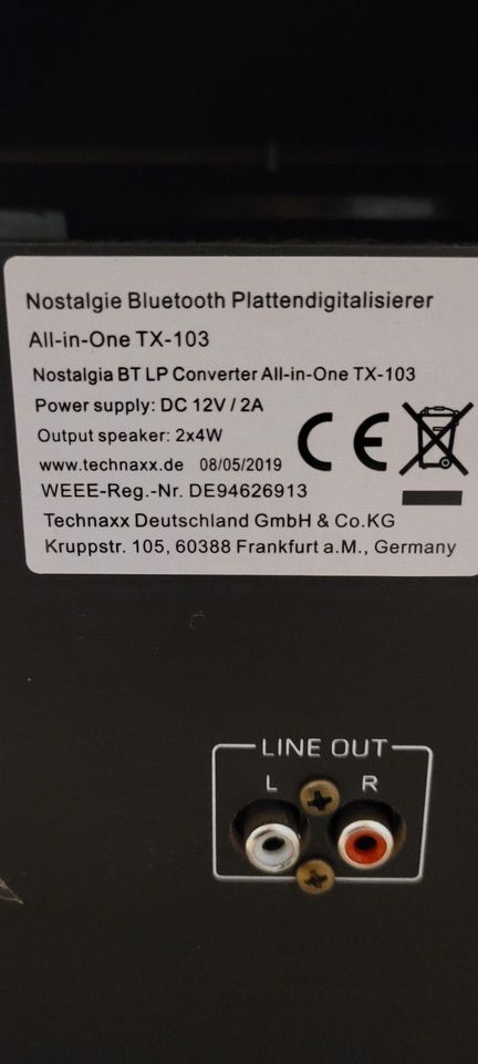 Plattenspieler Nostalgie Bluetooth Platten-CD-Digitalisierer in Burgbrohl