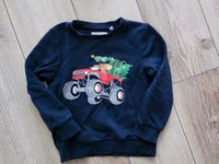 Pullover Monstertruck Weihnachten Gr. 116 blau Frankfurt am Main - Bergen-Enkheim Vorschau