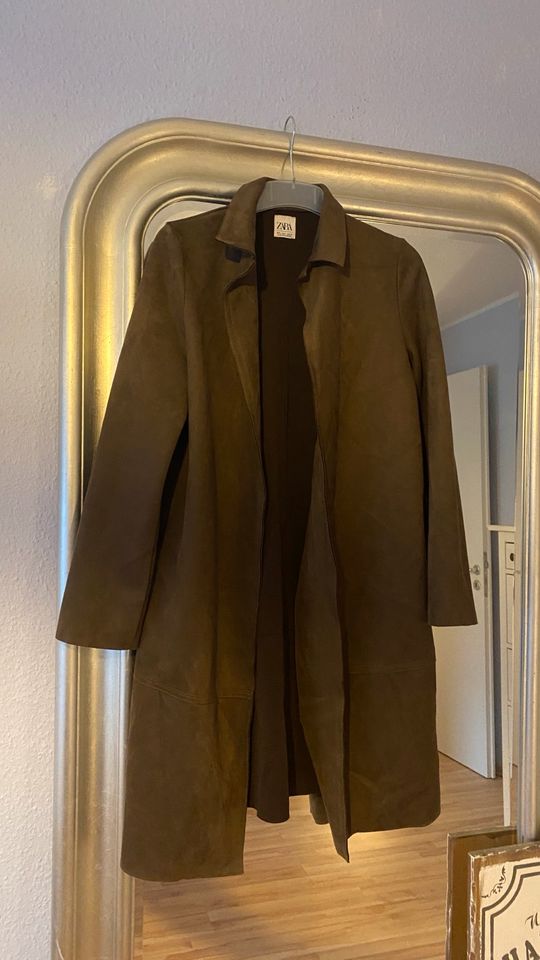 ZARA Velours-Mantel ~ Longjacke Gr. S in Bremen