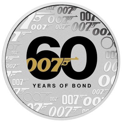 1 Oz Silber James Bond 007 60 Jahre COLOR Farbe 2022 in Frankfurt am Main