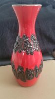 Vase Bay Keramik 7025 West Germany Vase fat Lava rot 25 cm Bayern - Windischeschenbach Vorschau