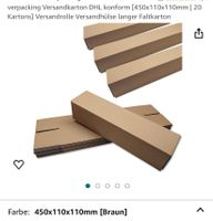 Versandkarton/ Plakatkartonagen  450x110x110 Niedersachsen - Barver Vorschau