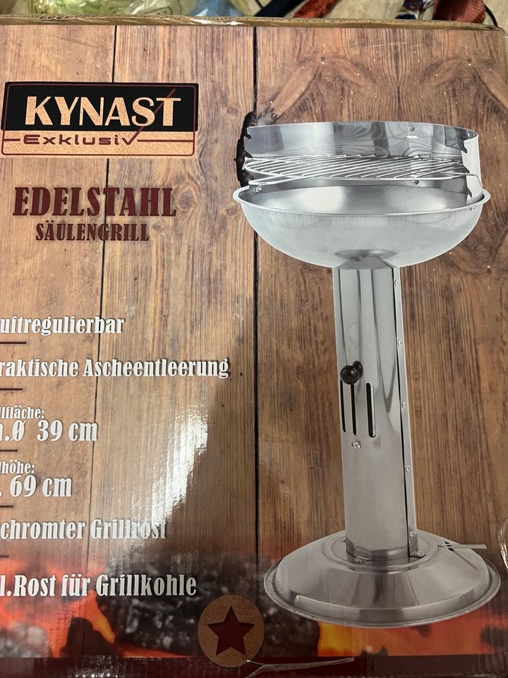 Edelstahl Säulengrill Neu OVP Kynast in Viersen