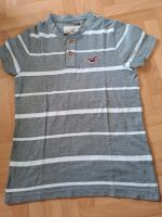 Hollister Shirt T-Shirt Gr. S / 158 grau/weiß gestreift Mecklenburg-Vorpommern - Stralsund Vorschau