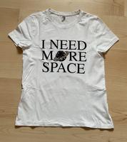 Only T-Shirt Gr. M Weiß mit Print und Glitzer Hessen - Ober-Mörlen Vorschau