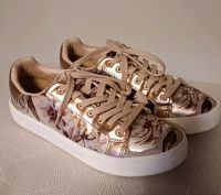 Sneaker v. Tamaris,  Gr. 39, rosegold mit Blumenmuster Bayern - Schwandorf Vorschau