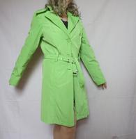 Mantel / Trenchcoat grün Gr. 36/S/164  kniekurz / Gürtel Bayern - Hammelburg Vorschau
