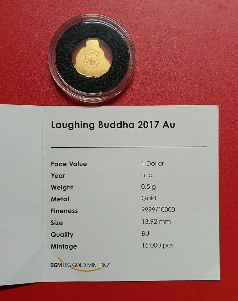 BUDA Goldmünze aus Palau 2017 in Berlin